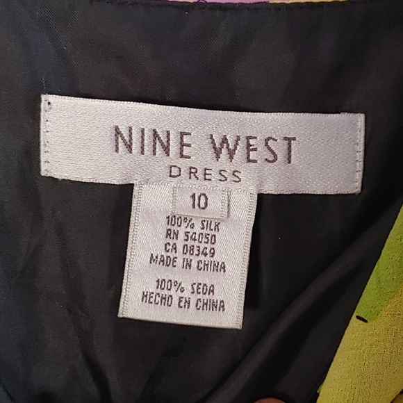 Nine West floral silk dress - Picture 4 of 4